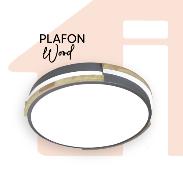 PLAFON LED WOOD 48W TRICOLOR