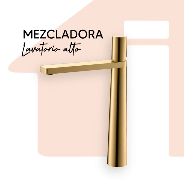 MEZCLADORA LAVATORIO ALTO