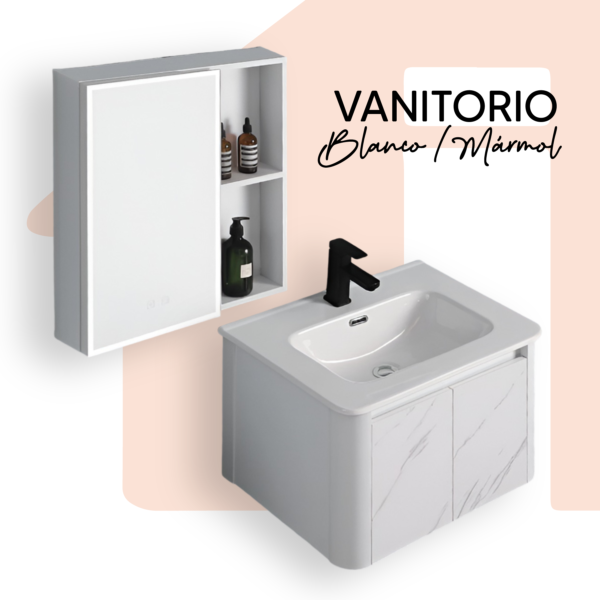ESPEJO VANITORIO + MUEBLE VANITORIO