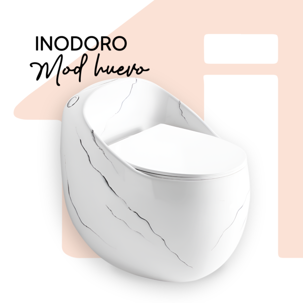 INODORO ONE PIECE BLANCO MARMOL MOD BOLA