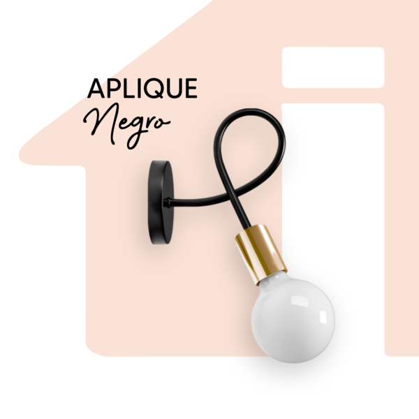 APLIQUE NEGRO DORADO