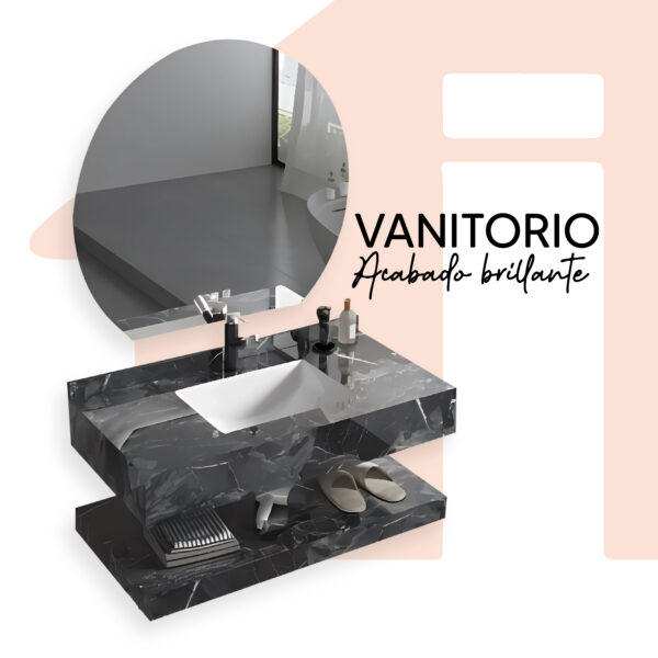 ESPEJO VANITORIO + MUEBLE VANITORIO