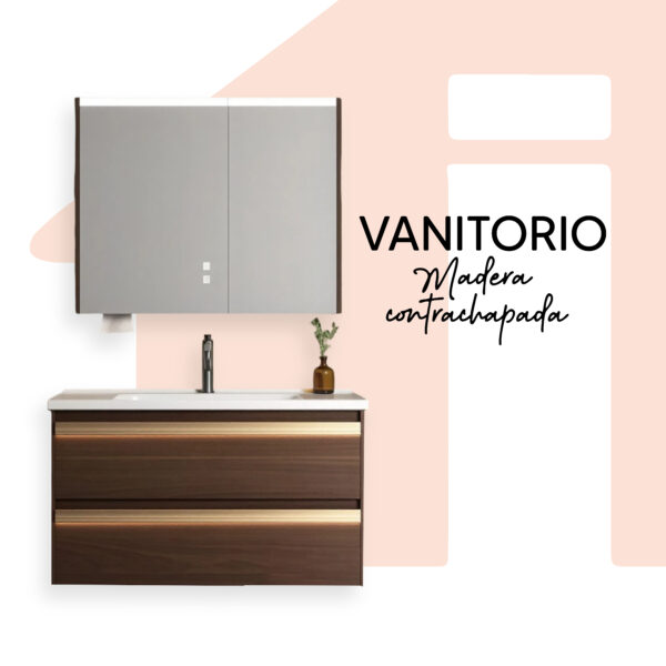 ESPEJO VANITORIO + MUEBLE VANITORIO