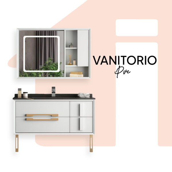 ESPEJO VANITORIO + MUEBLE VANITORIO