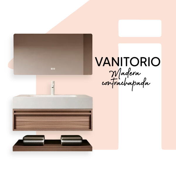 ESPEJO VANITORIO + MUEBLE VANITORIO