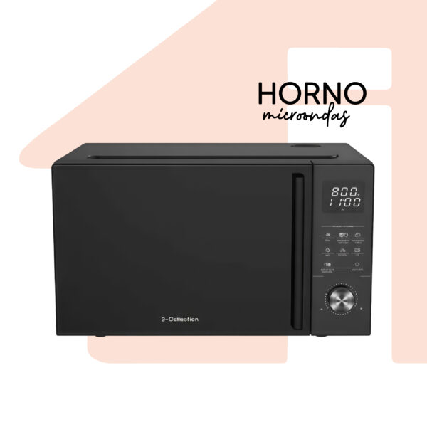 HORNO MICROONDAS 3 EN 1 GRILLBLACK SOLHOM004